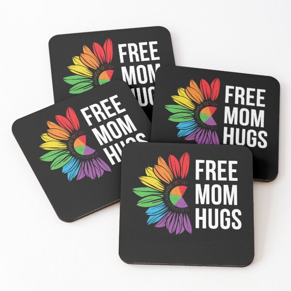 Item preview, Free mom hugs raibow art  designed and sold by U-mule.
