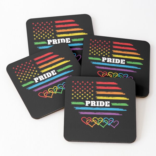 Item preview, Pride american flag raibow art  designed and sold by U-mule.