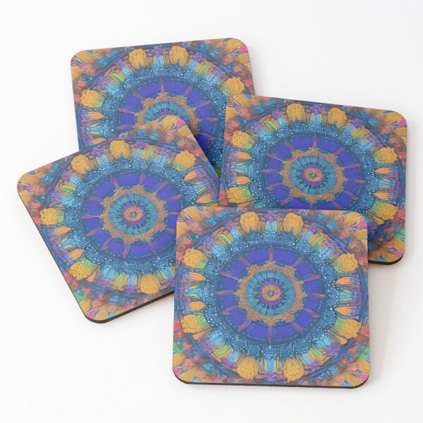 Item preview, Painted Mandala Circle Art 48 by MMA designed and sold by spacemandala.