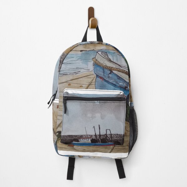 Item preview, Small boats in the harbor designed and sold by Justin Turney Art.
