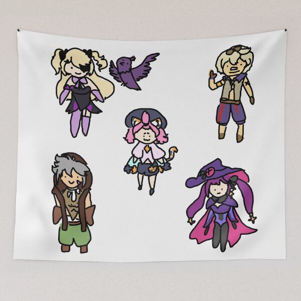 Item preview, Badly Drawn Mondstadt 3 Sticker Pack designed and sold by casserolestan.