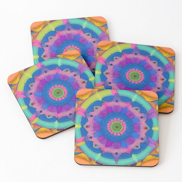 Item preview, Painted Mandala Circle Art 53 by MMA designed and sold by spacemandala.