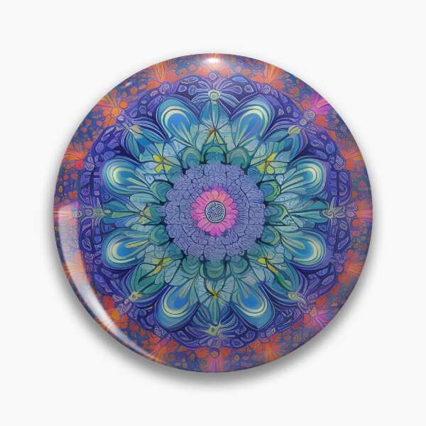 Item preview, Painted Mandala Circle Art 54 by MMA designed and sold by spacemandala.