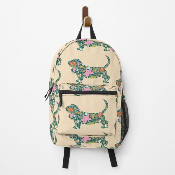 Item preview, Floral Basset designed and sold by AudreyVdesign.