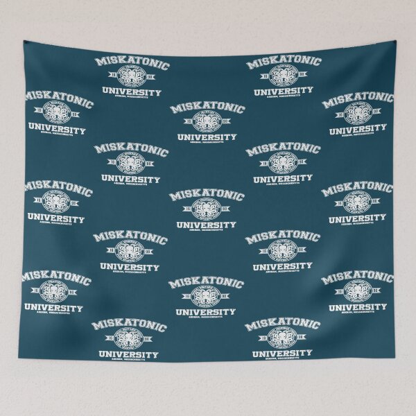Item preview, miskatonic university white print designed and sold by IzanCastanon.