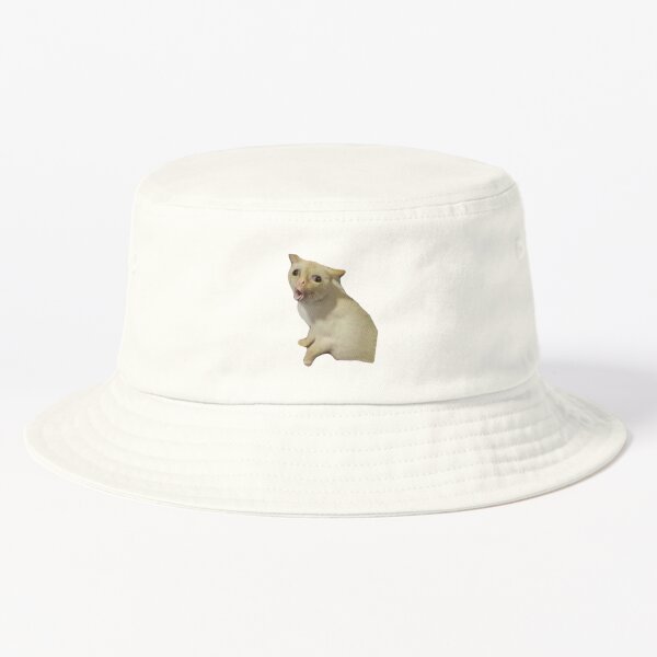 Bongo Cat Bucket Hat meme cat bucket hat chapeau de seau de mème