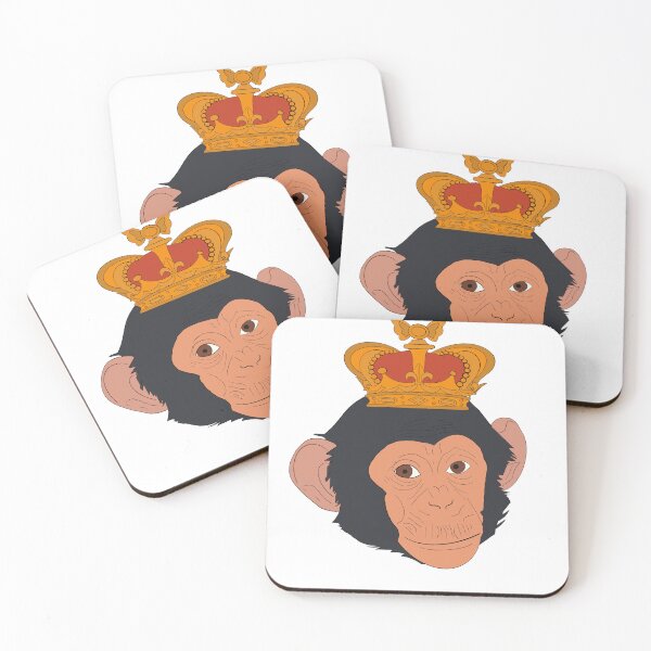 Item preview, Monkey wearing a crown designed and sold by Jazpatisserie.