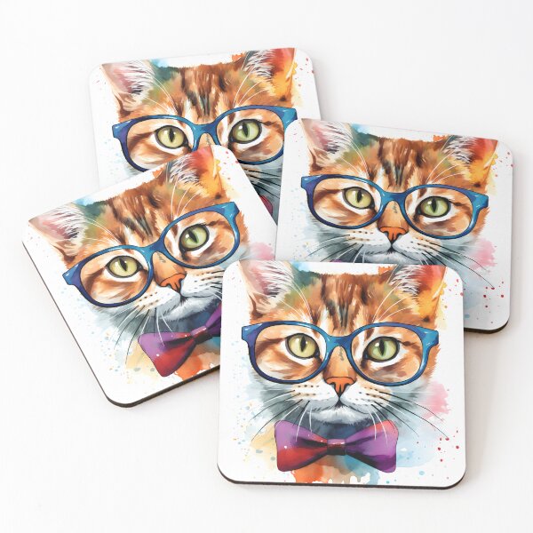 Artikelvorschau, Smarty Paws: Bunter Whiskered Chic entworfen und verkauft von aigcx.