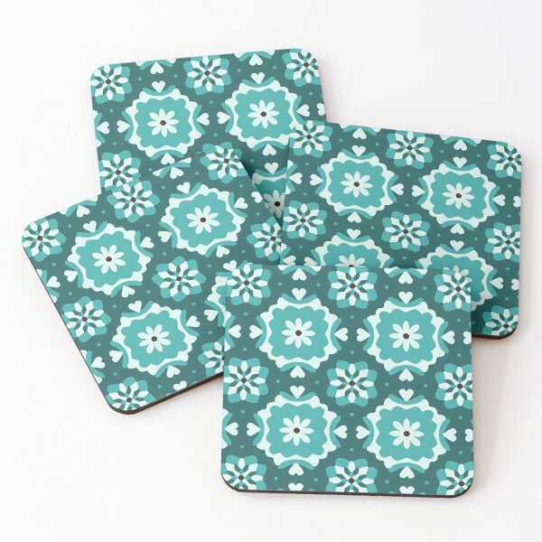 Item preview, Turquoise Blue Moroccan Inspired Mosaic Tile Pattern designed and sold by Lindsay Marie Patterns.