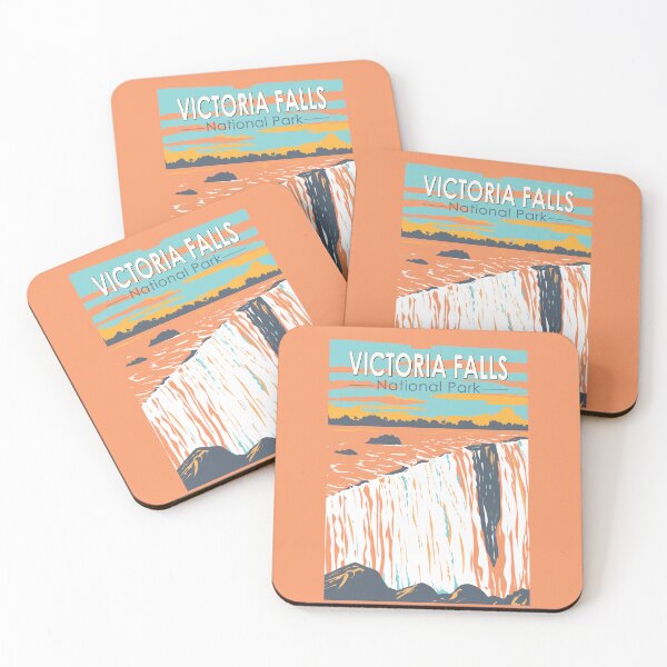 Item preview, Victoria Falls National Park Travel Art Vintage designed and sold by KrisSidDesigns.