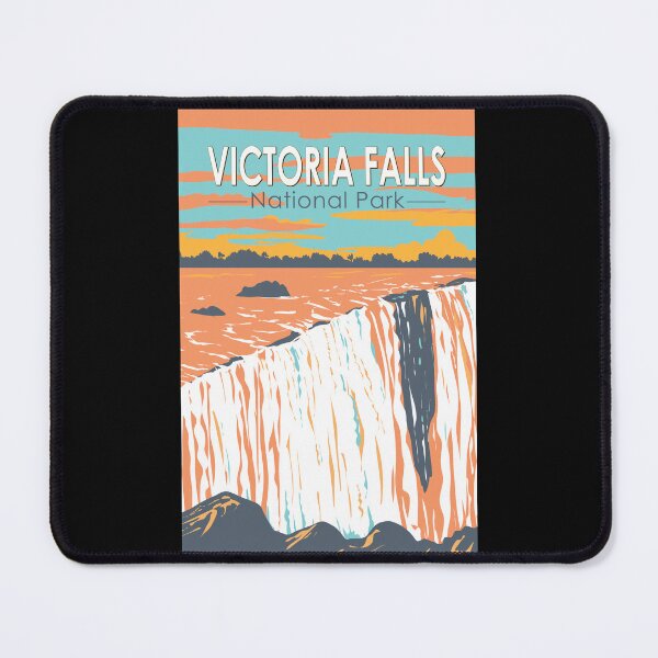 Item preview, Victoria Falls National Park Travel Art Vintage designed and sold by KrisSidDesigns.