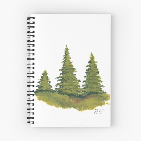 Item preview, Painted Acrylic Pines designed and sold by AtrixArt.