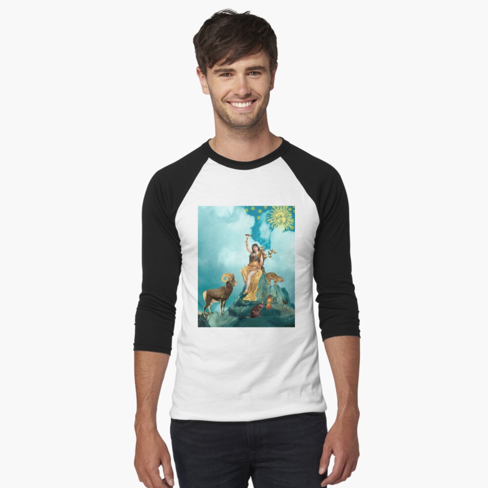 Item preview, Baseball ¾ Sleeve T-Shirt designed and sold by WildRootsArt.