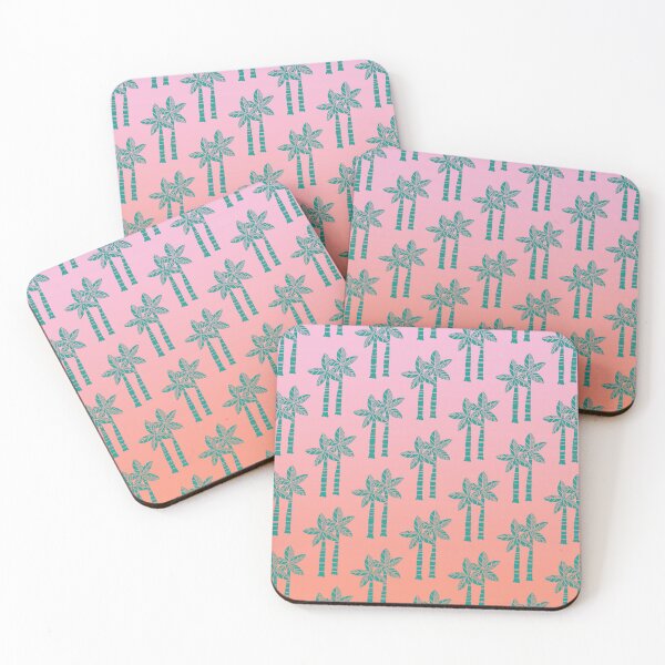 Item preview, Retro Ombre Palm Tree Pattern designed and sold by tonymagnerart.