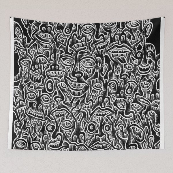 Item preview, Untitled Pen Drawing #9 (inverted) designed and sold by JonDuciArt.