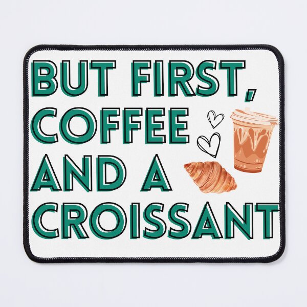 Item preview, Iced coffee and croissant designed and sold by joannabas.