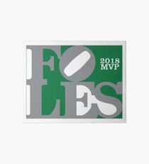 Nick Foles Love Park Art Board