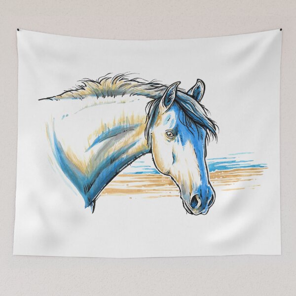 Item preview, Horse portrait watercolor designed and sold by Motivburg.