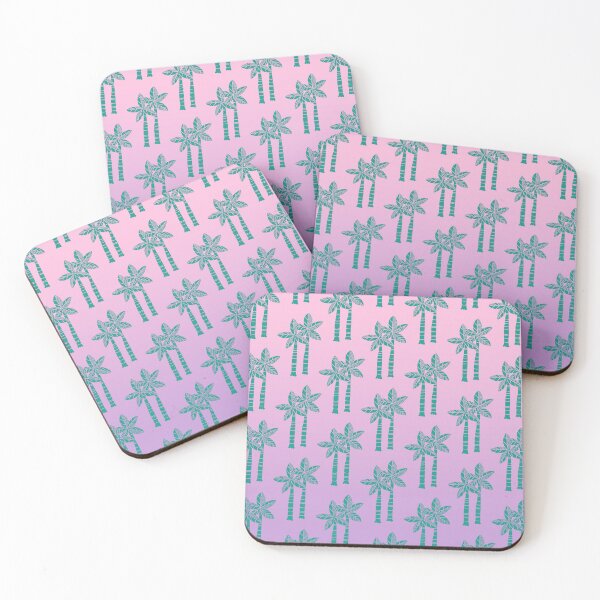 Item preview, Retro Ombre Palm Tree Pattern designed and sold by tonymagnerart.
