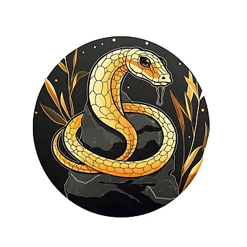 Artwork thumbnail, Golden Python Snake by Kubala Designs