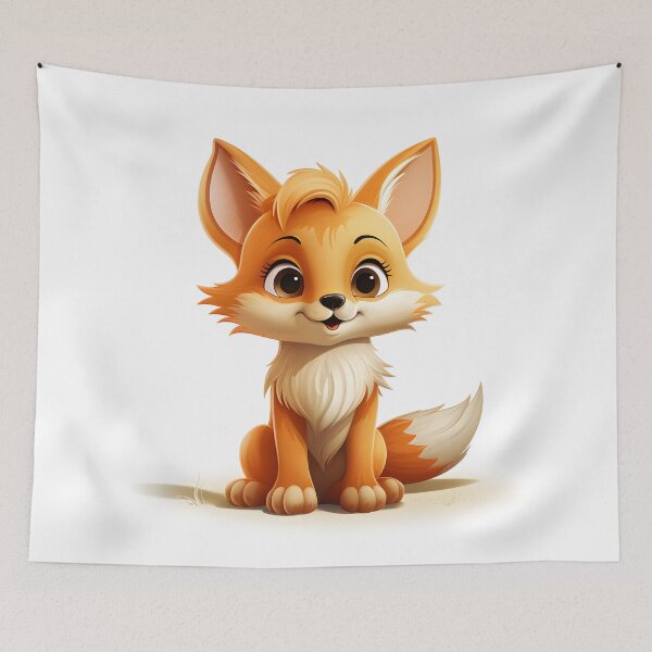 Item preview, The Playful Baby Fox: A Cartoon Adventure designed and sold by Cr-AI-tive.