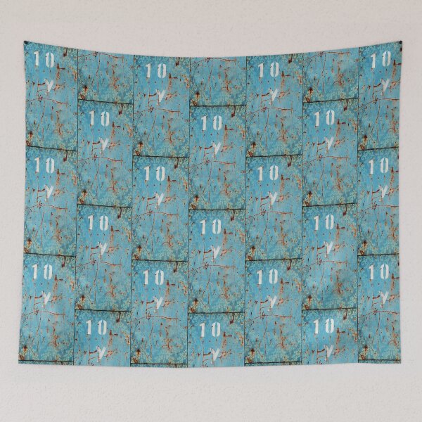 Item preview, Trashed, scratched, rusted and dented - 10 Y Blue designed and sold by artdeluxe.