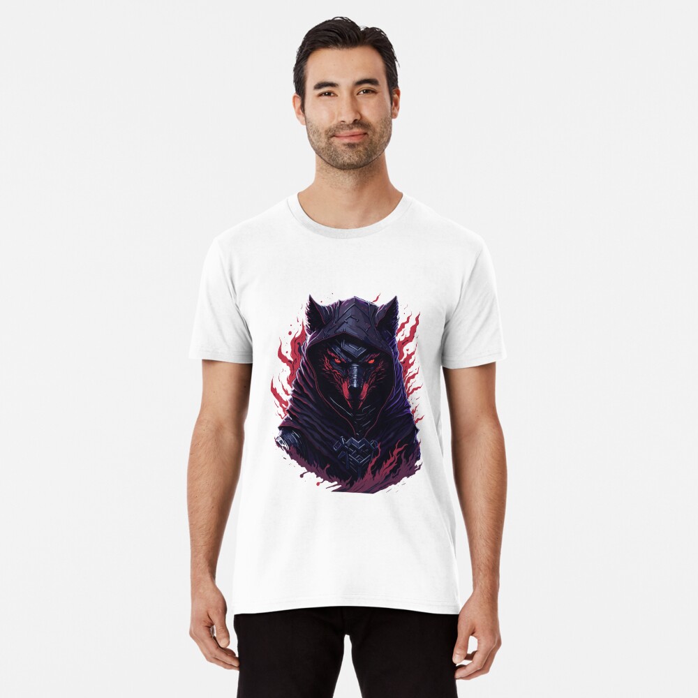 T-SHIRT PROPAGANDA STAMPA WOLF UNISEX NERA