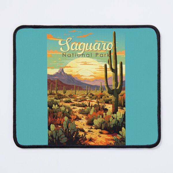 Item preview, Saguaro National Park Illustration Retro designed and sold by KrisSidDesigns.