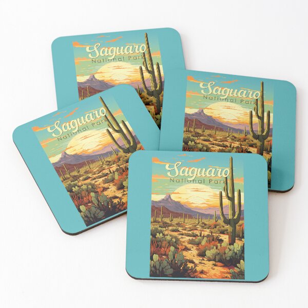 Item preview, Saguaro National Park Illustration Retro designed and sold by KrisSidDesigns.