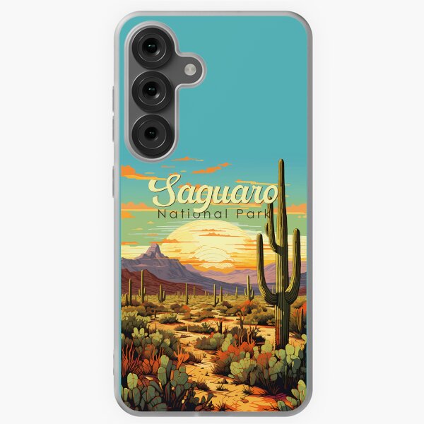 Item preview, Saguaro National Park Illustration Retro designed and sold by KrisSidDesigns.