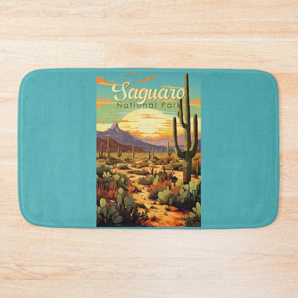 Item preview, Saguaro National Park Illustration Retro designed and sold by KrisSidDesigns.