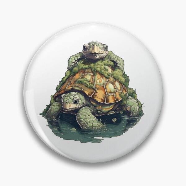 Item preview, The illustration features a vibrant and detailed depiction of a turtle designed and sold by BogatyrovaOlena.