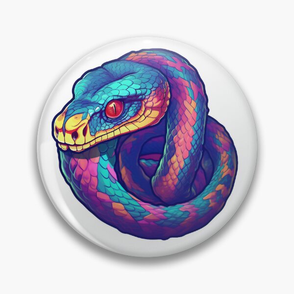 Item preview, Neon Python Snake designed and sold by Kubala Designs.