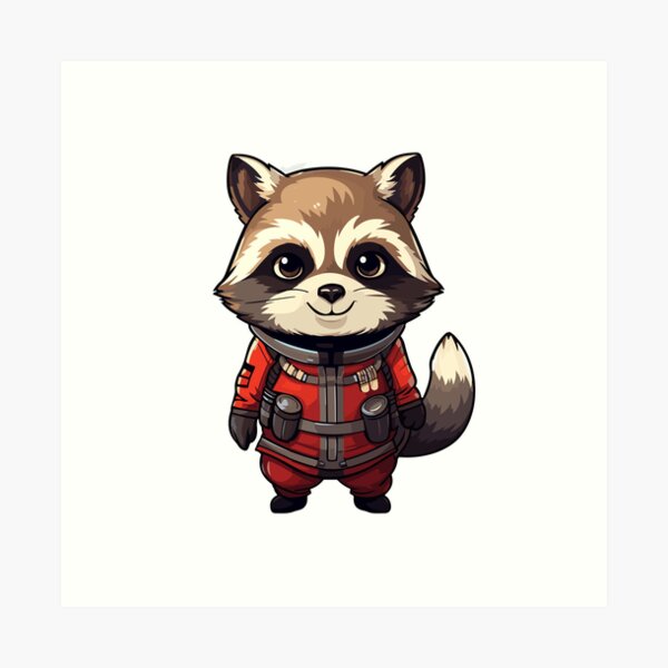 Item preview, Cute racoon designed and sold by ArtisticaShop.