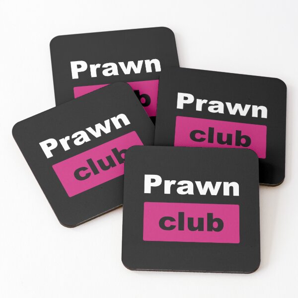 Item preview, Prawn Club (for dark background) designed and sold by Ragetroll.