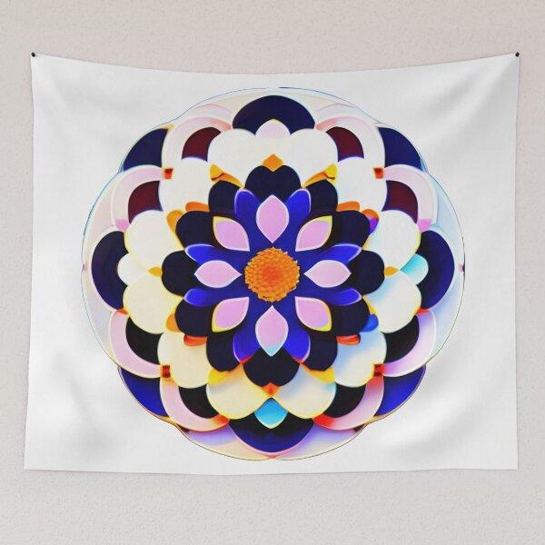 Item preview, Floral Emblem Symmetrical A designed and sold by PrimoGeometry.