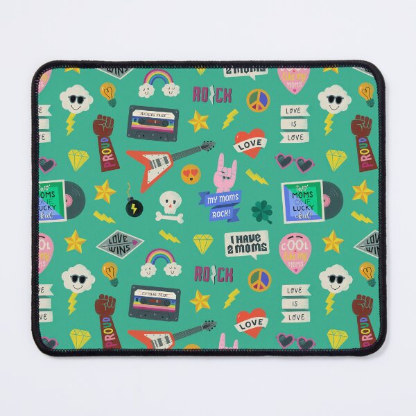 Item preview, Two moms Rock ‘n Roll cotton designed and sold by The Happiness Troupe.