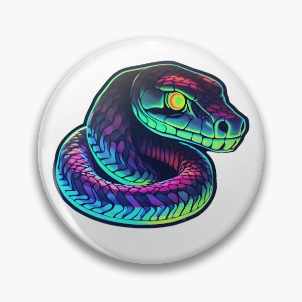 Item preview, Neon Python Snake designed and sold by Kubala Designs.