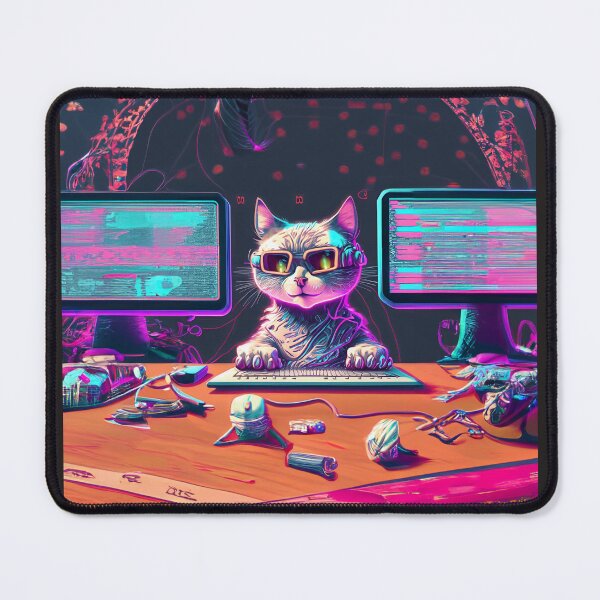 Item preview, Computer-savvy Cat designed and sold by 2D-mockup.