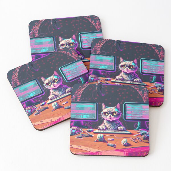 Item preview, Computer-savvy Cat designed and sold by 2D-mockup.