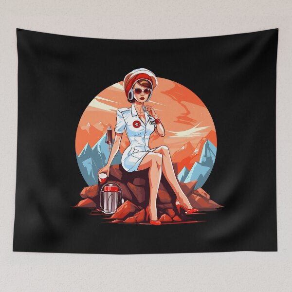 Item preview, Cartoon Nurse | Nurses are Needed Everywhere designed and sold by 24hSpaceMadness.