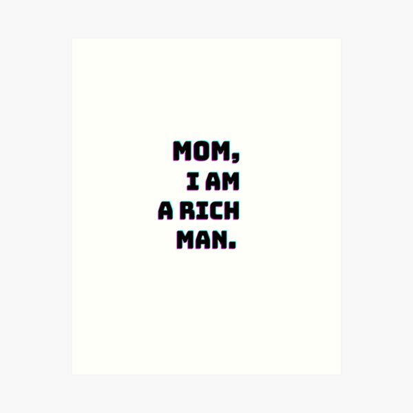 Mom, I Am a Rich Man Print, Newspaper Wall Art, New York New - Inspire  Uplift