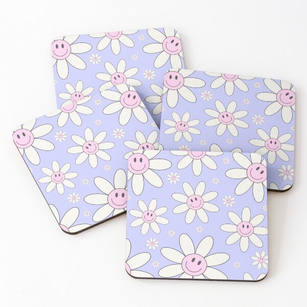 Item preview, Purple Happy Face Flower Pattern designed and sold by biancacaleman.