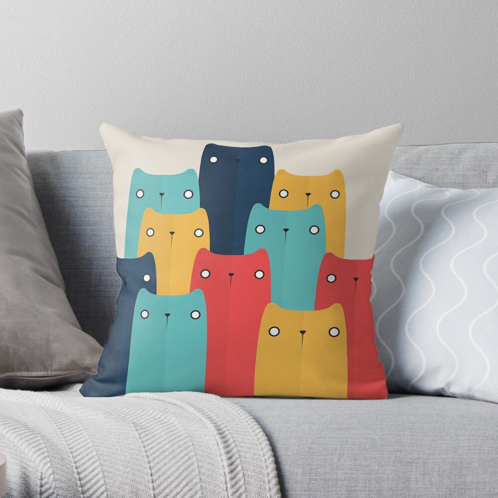 decorative cat throw pillows