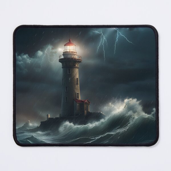 Item preview, Lighthouse at sea raging designed and sold by Dani-68.