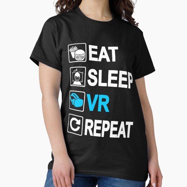 Item preview, Eat Sleep VR Repeat designed and sold by polygrafix.