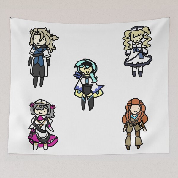Item preview, Badly Drawn Mondstadt 4 Sticker Pack designed and sold by casserolestan.