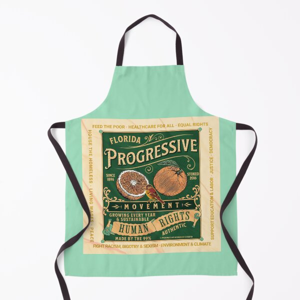 Item preview,  PMD01013 Progressive Movement Designs Florida Progressive retro vintage orange label design shows you support human rights democracy progressive goals for Progressives Democrats Independents designed and sold by ProgressiveLeft.