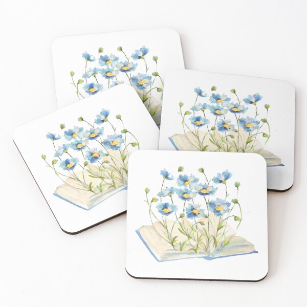 Item preview, Blue Flowers Growing from Book designed and sold by Pavnud.