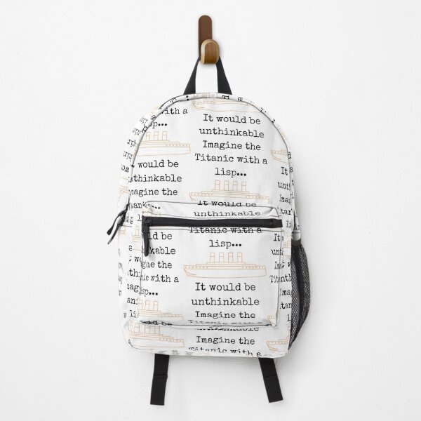 Item preview, Imagine the Titanic with a lisp...It would be unthinkable designed and sold by burton-nash.
